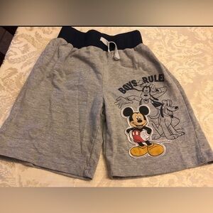 Disney Navy and Gray Mickey mouse Boys Rule shorts S 4 Shorts